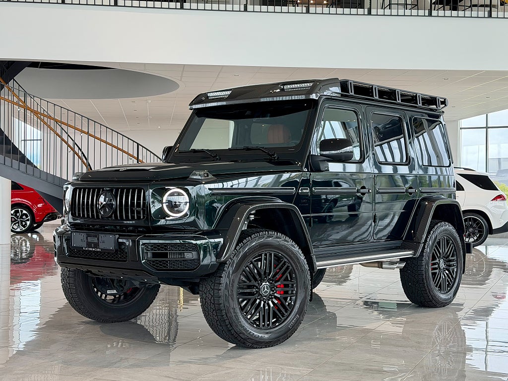 Mercedes-Benz G63 4x4² 585hk / UNIK / Smaragdgrön / Carbon / LEASEBAR